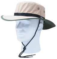 Tan/grn Nyl Sun Hat