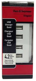 Wht 4 Usb Out Charger