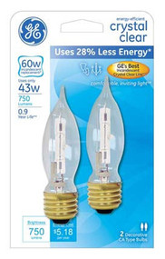 Ge2pk 43w Clr Cam Bulb