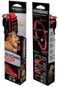 Med Red Led Dog Collar