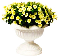 19" Wht Classic Urn