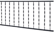6' Blk Windsor Rail 6"