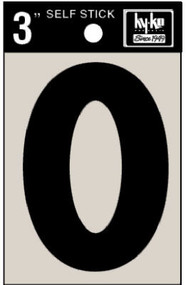 3" Blk Adhes Letter O