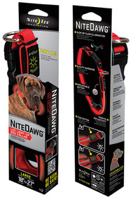 Lg Red Led Dog Collar