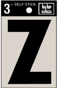 3" Blk Adhes Letter Z