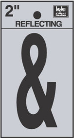2" Blk & Symbol Sign