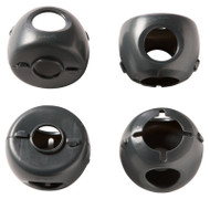 4pk Gry Dr Knob Cover