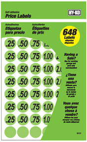 648pc Grn Price Label
