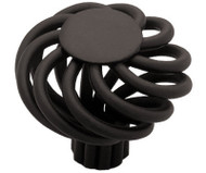 1-1/4" Blk Sm Wire Knob