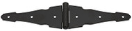 6" Blk Orna Strap Hinge