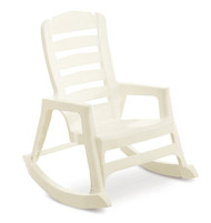 Wht Stack Rocking Chair
