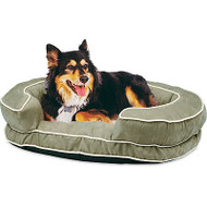 Grn Suede Dog Bed
