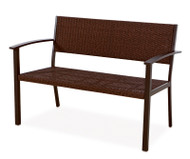 Alu Wicker Bench