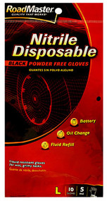 10pk Lg Blk Nitr Glove
