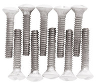 14pk Wht Wallplat Screw