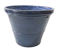 20" Blu Glazed Planter