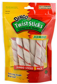 Dingo 9pk Twist Sticks