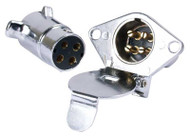 4pole Rnd Connector Set