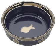 5" Blk/cop Cat Dish