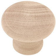 1-1/4x3/4 Rnd Wd Knob