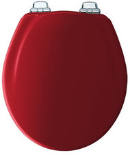 Red Rnd Wd Toil Seat