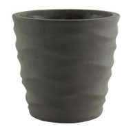 5-1/4" Gry Wave Planter