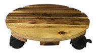 12" Rnd Wd Plant Caddy