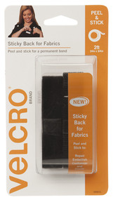 24x3/4 Blk Velcro Back
