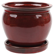 8" Red Wisteria Planter