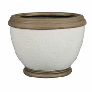 8" Wht Espl Urn Planter