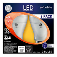Ge 2pk 7w Wht A19 Bulb