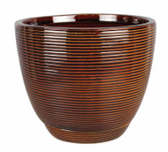 8" Brn Caylin Planter