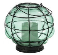 Teal Bo Glass Lantern