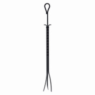 37" Blk Fireplace Tongs