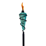 63" Teal Swirl Torch