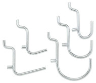 26pc Zn Peg Hooks Asstd