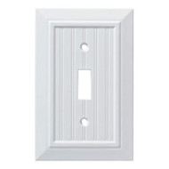 Wht Bead Sgl Swit Plate