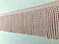 Baby Pink Linen Bullion Fringe Trim 6" Width BUF-6-C/18 upholstery / Drapery / Interior Design / Home Furnishing