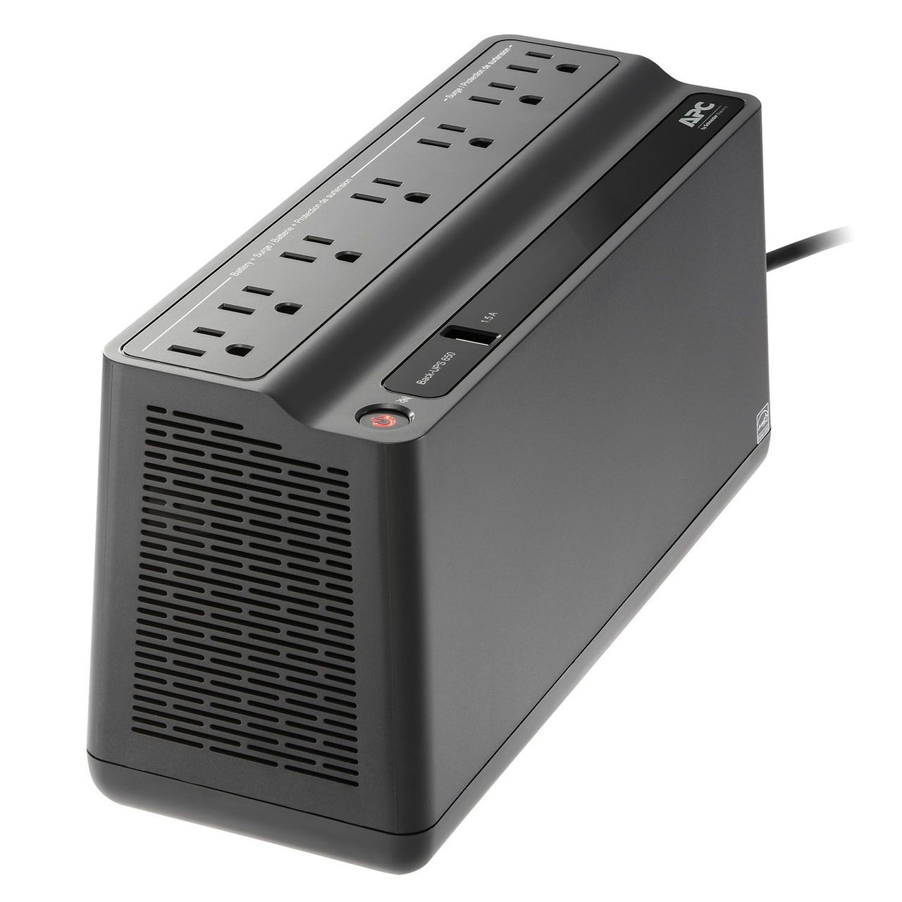 APC Battery BackUPS, 675VA (BN675M1) 7 total outlets 5 battery