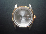 ROLEX Signed Vintage Style of 36mm Stainless Steel 2-tone Watch Case With Fluted Bezel And 20mm Lugs Size Fit DATEJUST  Or DAY-DATE Dial In 28.5~29.0mm And  ETA 2836 Movement With Date Or Day Wheel Overlay