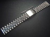 Signed Stainless Steel 19mm Jubilee Quality Watch Band Bracelet Strap With Straight Ends For Mens Vintage 34mm ROLEX DateJust Watch Case