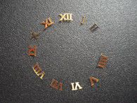One Set Of Steel Golden Roman numeral Hour Markers Included 12 For Mens DateJust Watch Dial