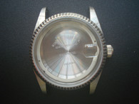 TUDOR Signed Vintage Style of 36mm Stainless Steel PRINCE Day-Date Watch Case With Fluted Bezel And 20mm Lugs Size Fit ETA 2834 Movement And Dial In 28.5 mm
