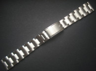 Signed Solid Stainless Steel 19mm Vintage Rivet Style Quality Watch Band Bracelet Strap With Straight Ends for Vintage 34mm Rolex Watch Case