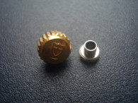 5.3mm Gold Alloy Plated Golden Screw Crown Marked Tudor Logo For 34mm Vintage Style Of PRINCE DATEWatch Fit ETA 2836 Or 2824 Or 2813 Or 8215 Automatic Moverment