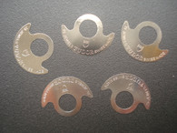 5 Pcs Silver Rotor Stickers Marked Tudor Logo For Automatic Movement