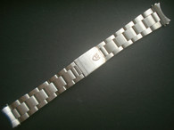 Signed 19mm Tapered To 16mm Solid stainless Steel All Brushed Oyster Quality Watch Bracelet Band Strap For Vintage 34mm Tudor Prince Date Watch Case