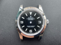 New Style Of Steel Rolex 214270 Explorer 40mm Watch Set  With Smooth Bezel And Black Dial Fit ETA 2824 Movement