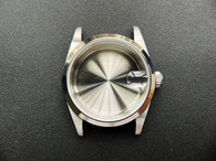 Unbranded Vintage Style of 34mm Stainless Steel DATE Watch Case With Smooth Bezel And 19mm Lugs Size Fit ETA 2824 Movement And Dial In 27.0mm