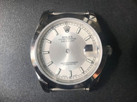 Steel Rolex 116234 DateJust 36mm Watch Set  With Smooth Bezel And Silver-White Tuxedo Dial Fit ETA 2824 Movement